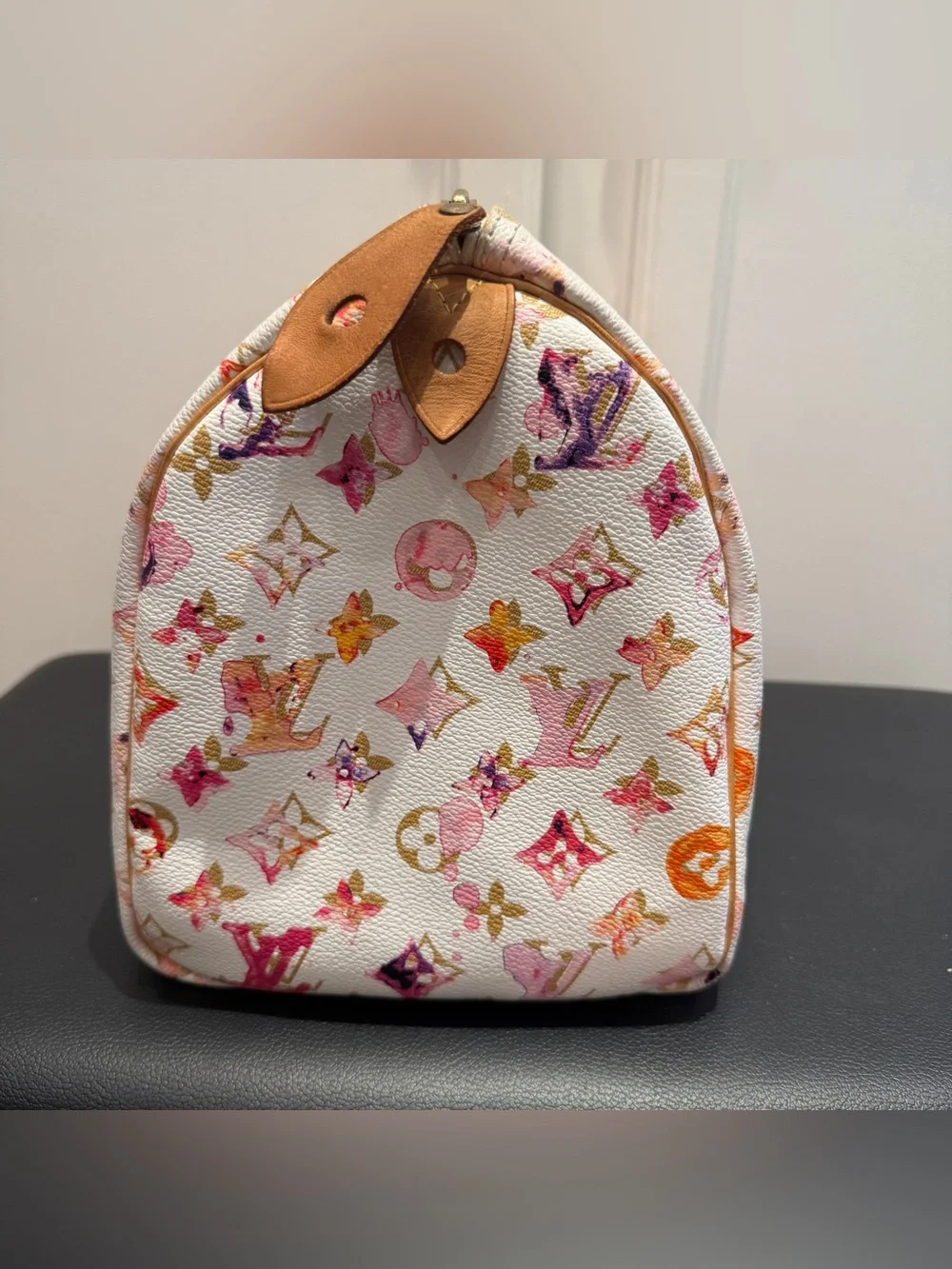 Louis Vuitton Limited Edition Monogram Watercolor Aquarelle Speedy 30 Bag COA